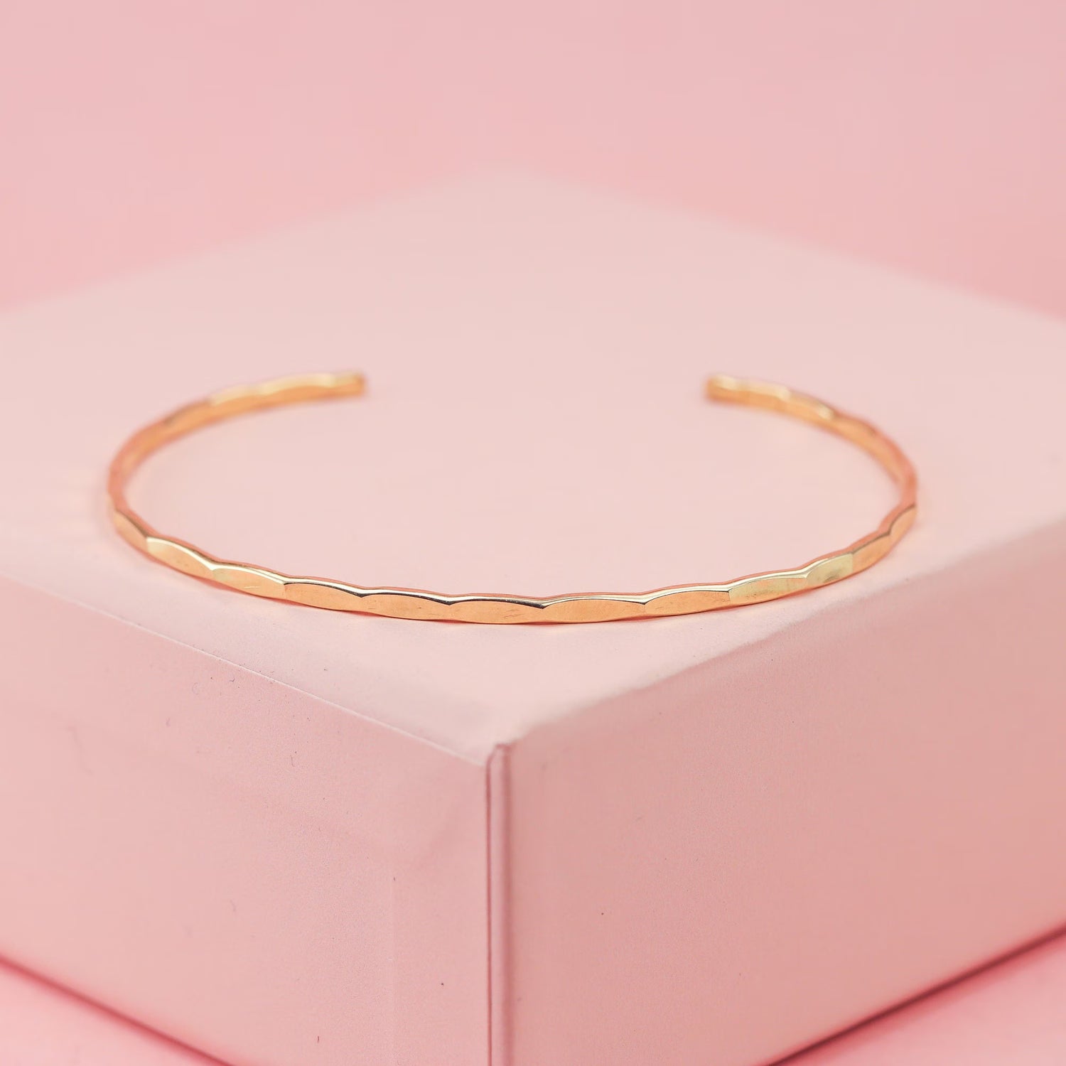 Thin Hammered Brass Cuff