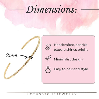 Gold Cuff Set - Twist and Sparkle