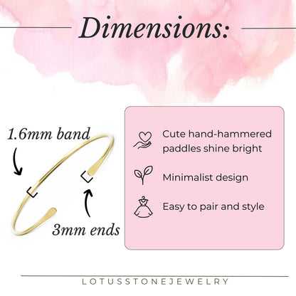 Smooth Thin Brass Cuff