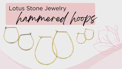 Teardrop Hoops