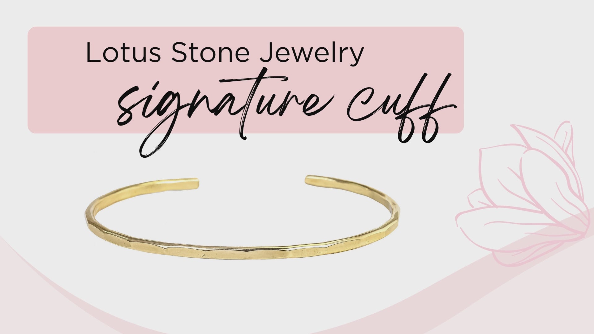 Hammered Silver Signature Cuff Bracelet