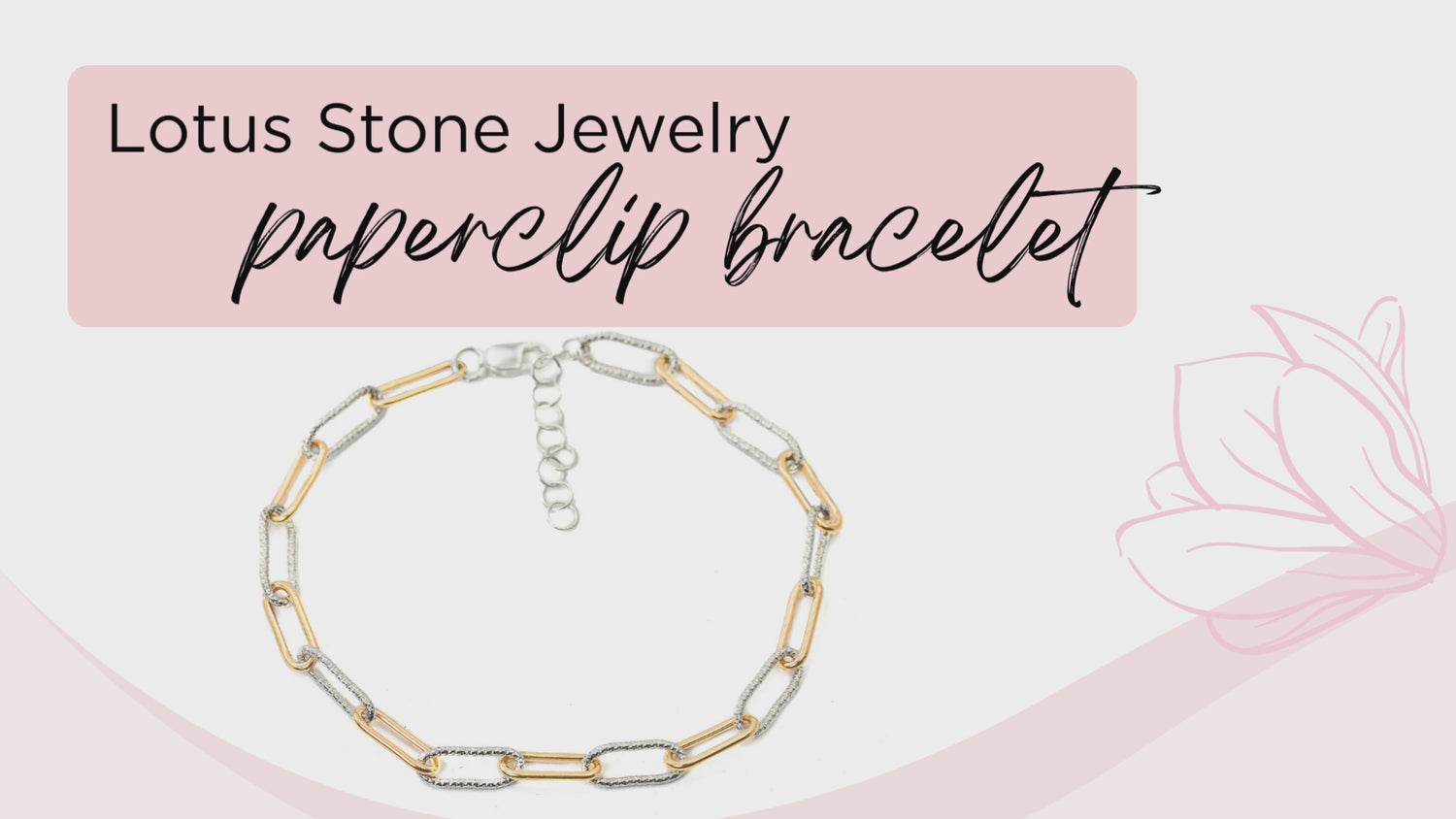 Chunky Paperclip Chain Bracelet