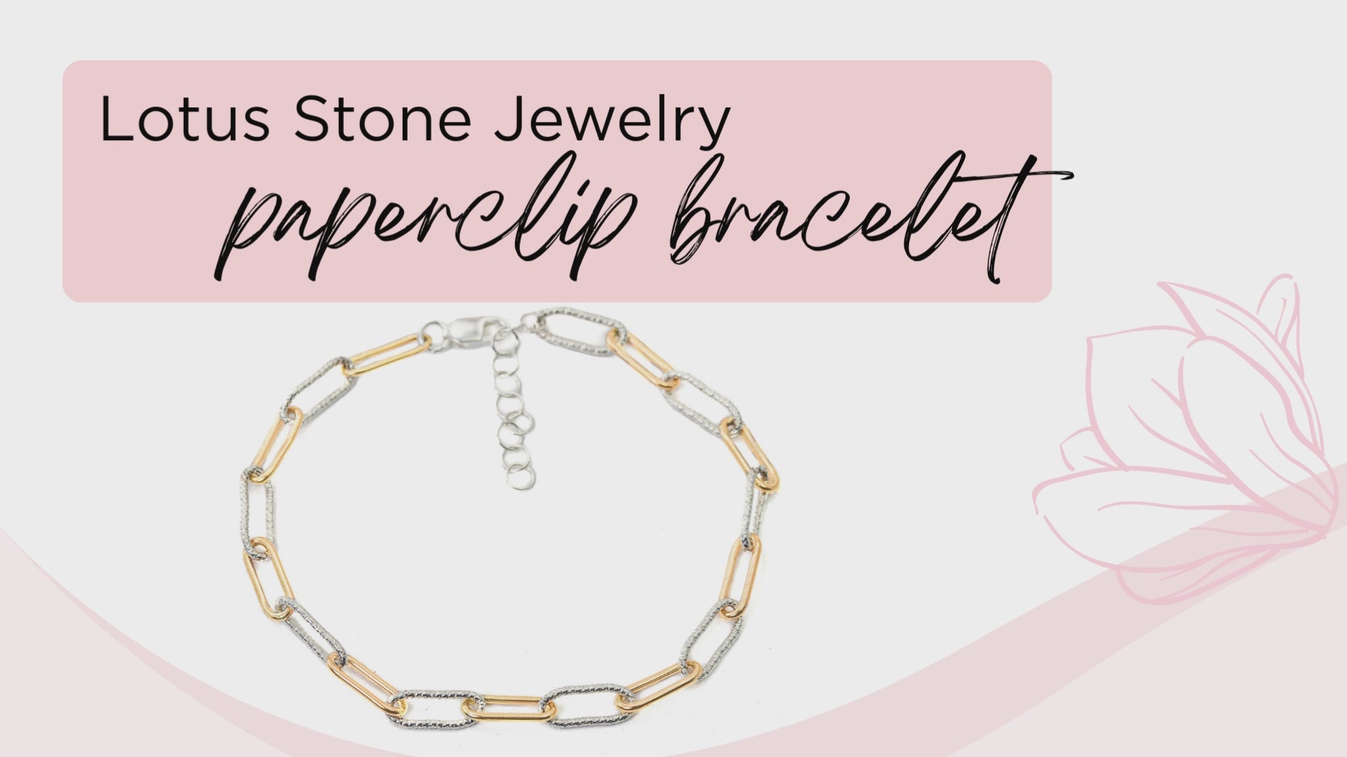 Chunky Paperclip Chain Bracelet