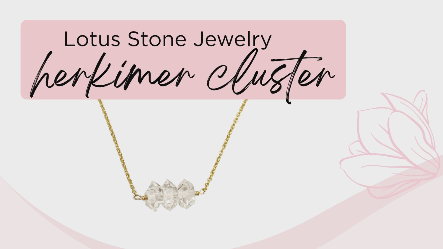 Herkimer Cluster Necklace