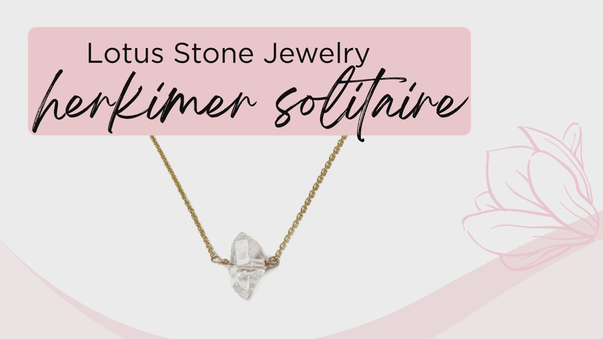 Herkimer Solitaire Necklace