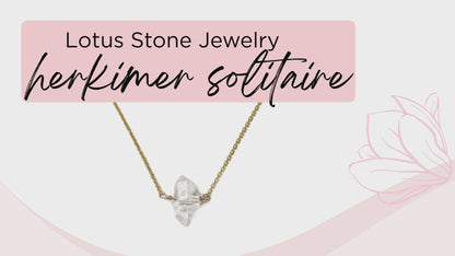 Herkimer Solitaire Necklace