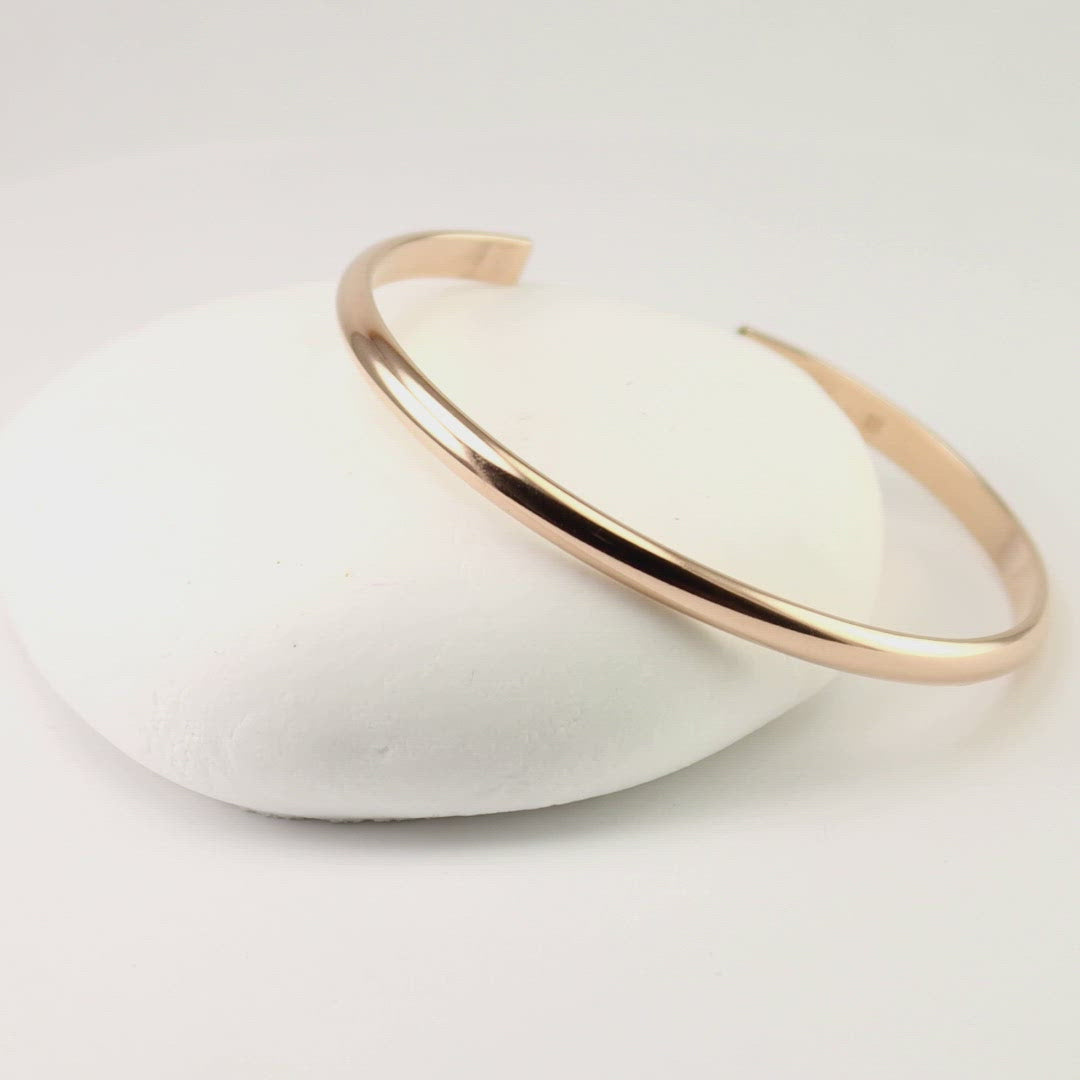 Wide Gold Heart Cuff Bracelet