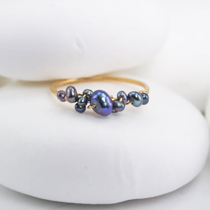 Bubbly Pearl Ring