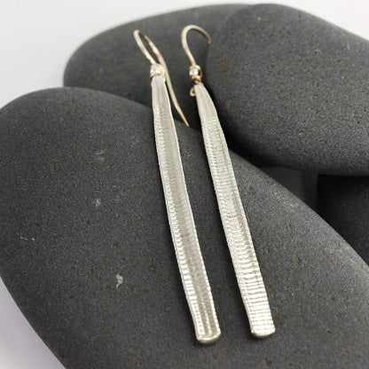 Cactus Spine Earrings in Silver