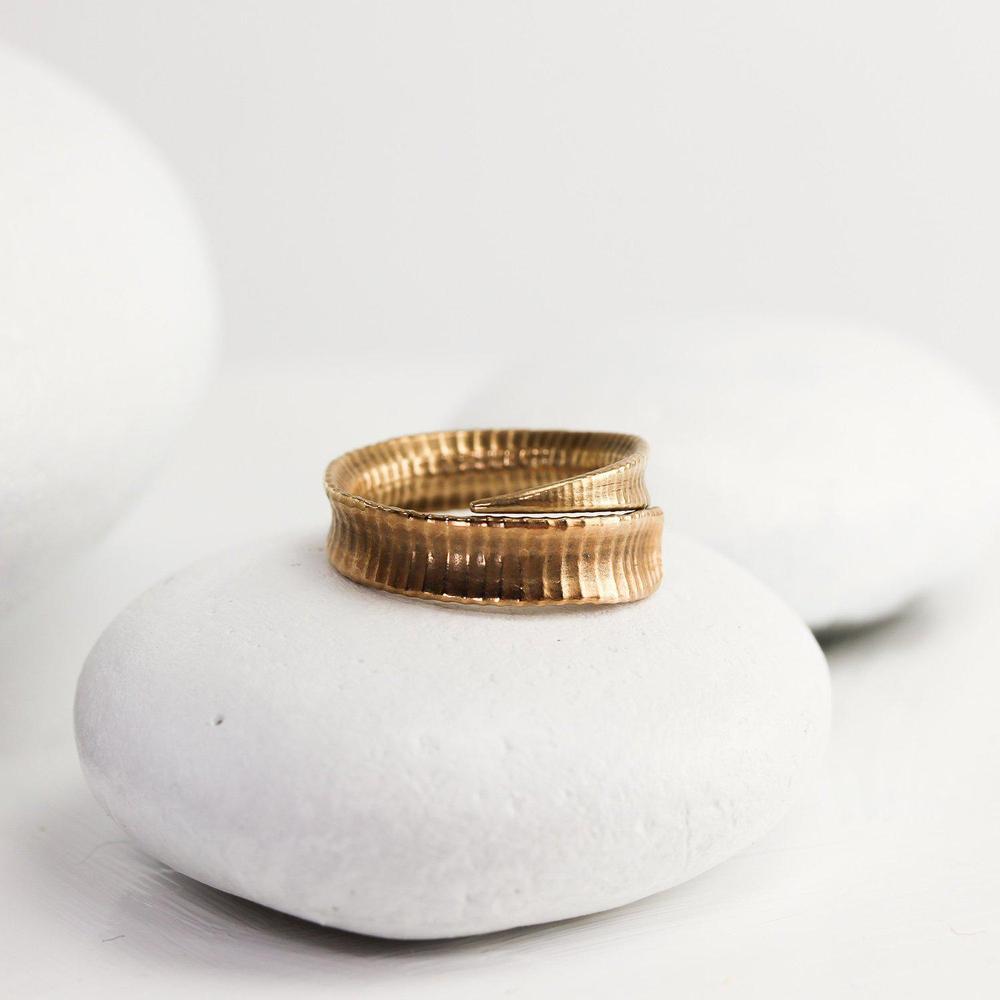 Cactus Spine Ring in Bronze