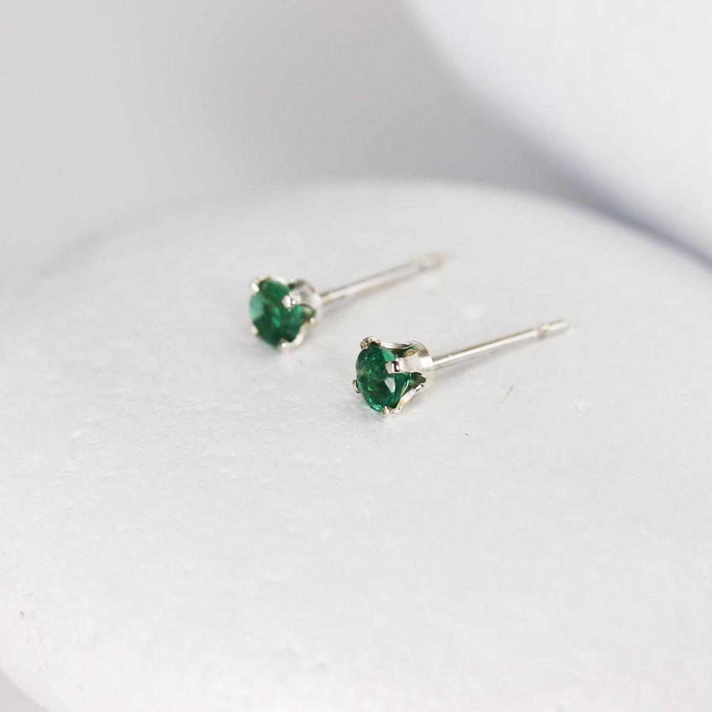 Emerald Mini Studs