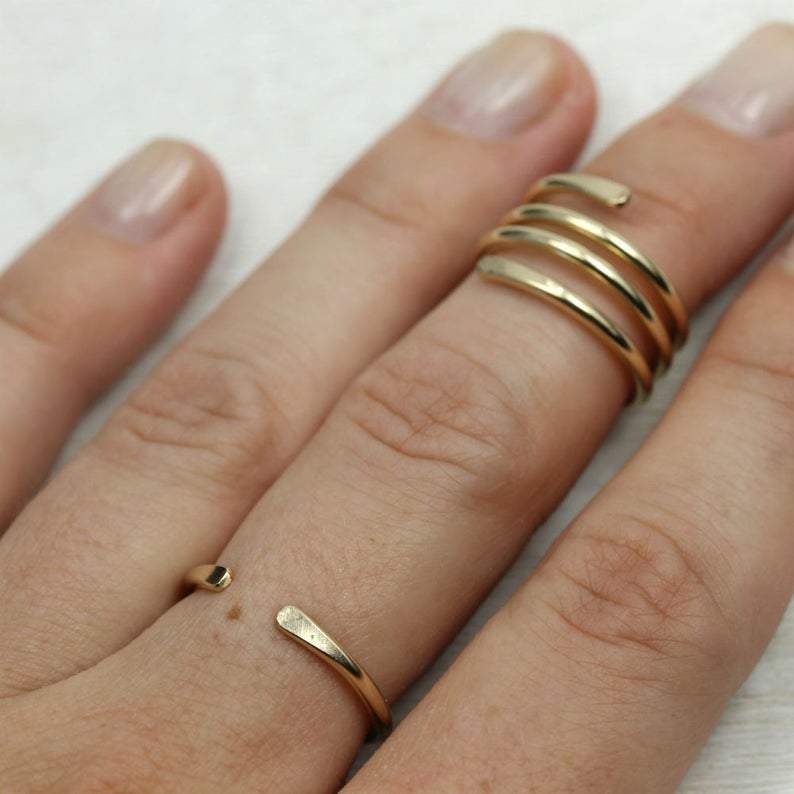 Gold Horseshoe Ring in Gold Fill