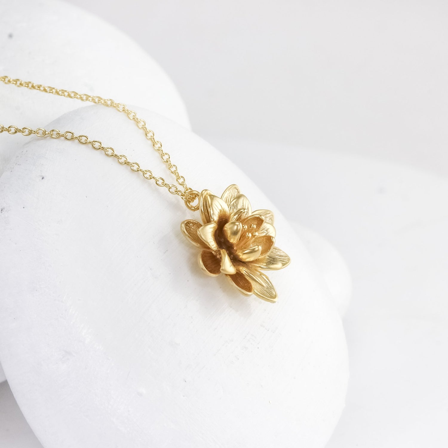 Golden Lotus Necklace