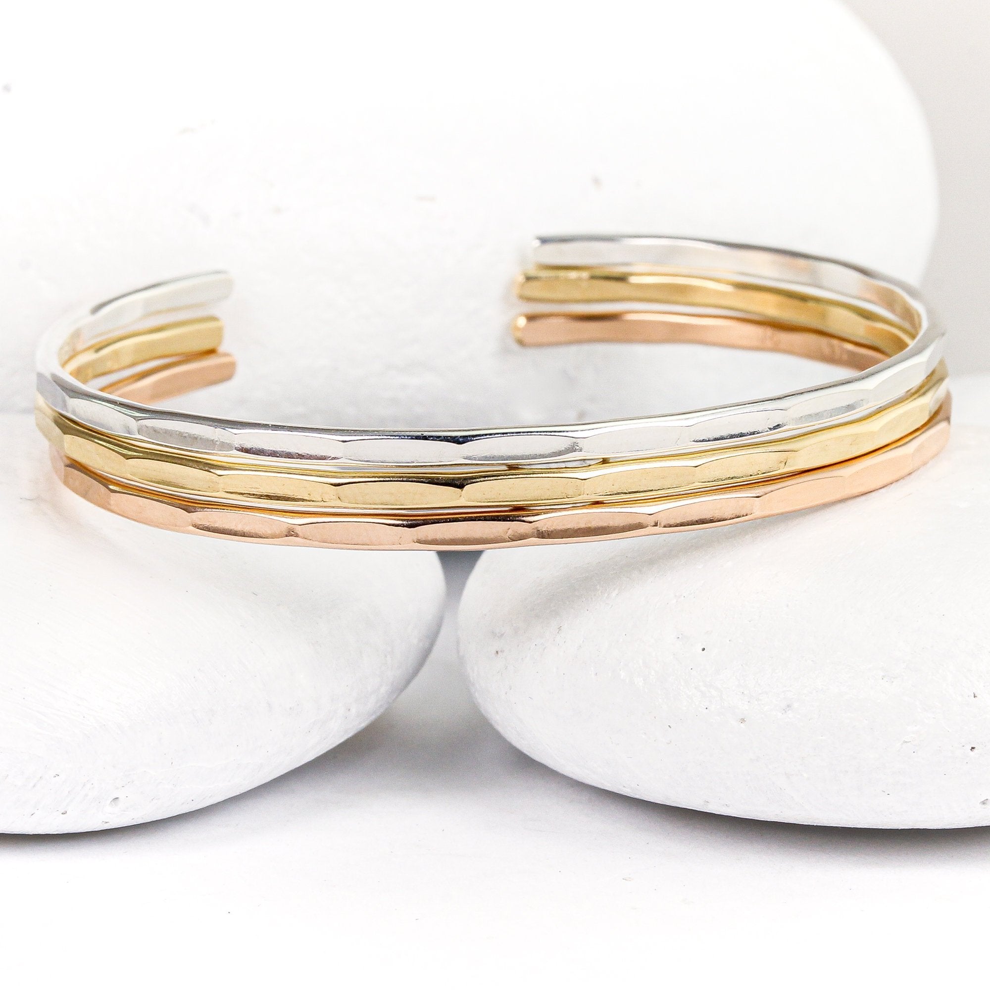 Bracelets: GOLD & ROSE - SG Liquid Metal