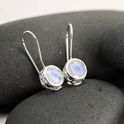 Moonstone Solitaire Earrings