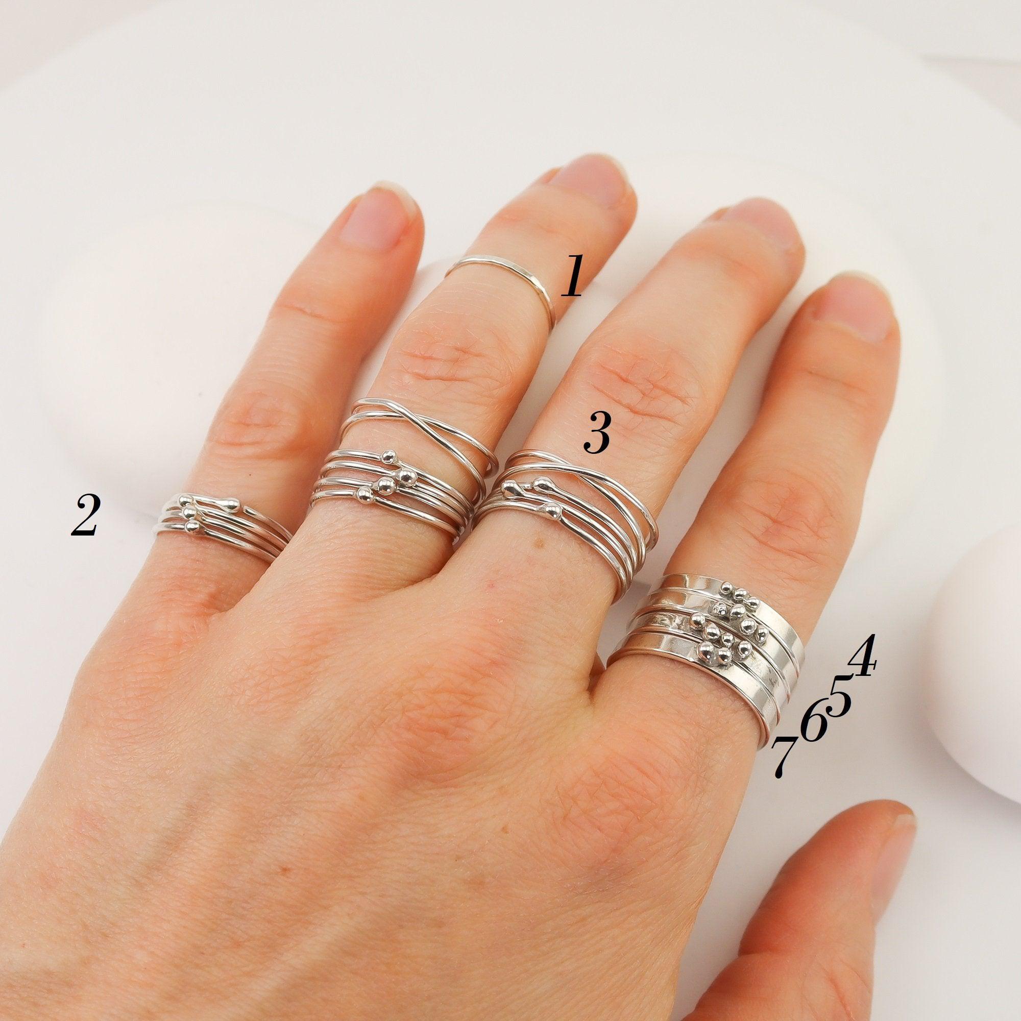 Tall Silver Stacking Ring, Triple Layer Ring, 3 Tier Ring, Silver Statement  Ring, Multi-layer Silver Ring, Adjustable Ring, Unisex, Gift - Etsy |  Statement ring silver, Silver rings, Silver stacking rings
