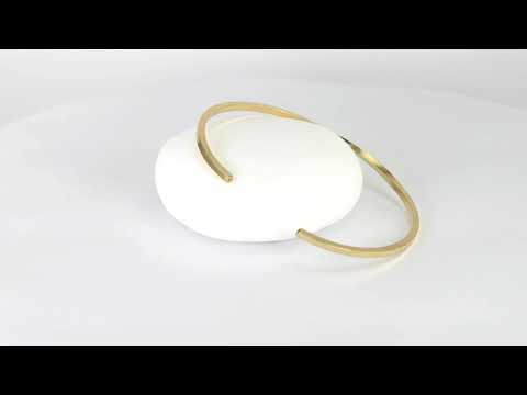 Twisted 10K Gold Cuff Bracelet