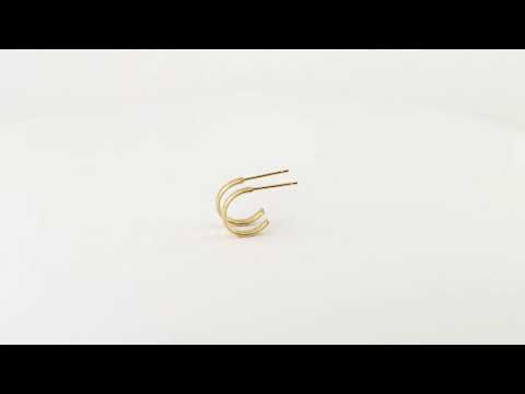 Tiny Huggie Gold Hoops, .5 Inch
